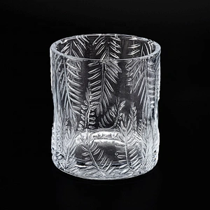 Transparent table glass candle cup tea light candle jar empty supply