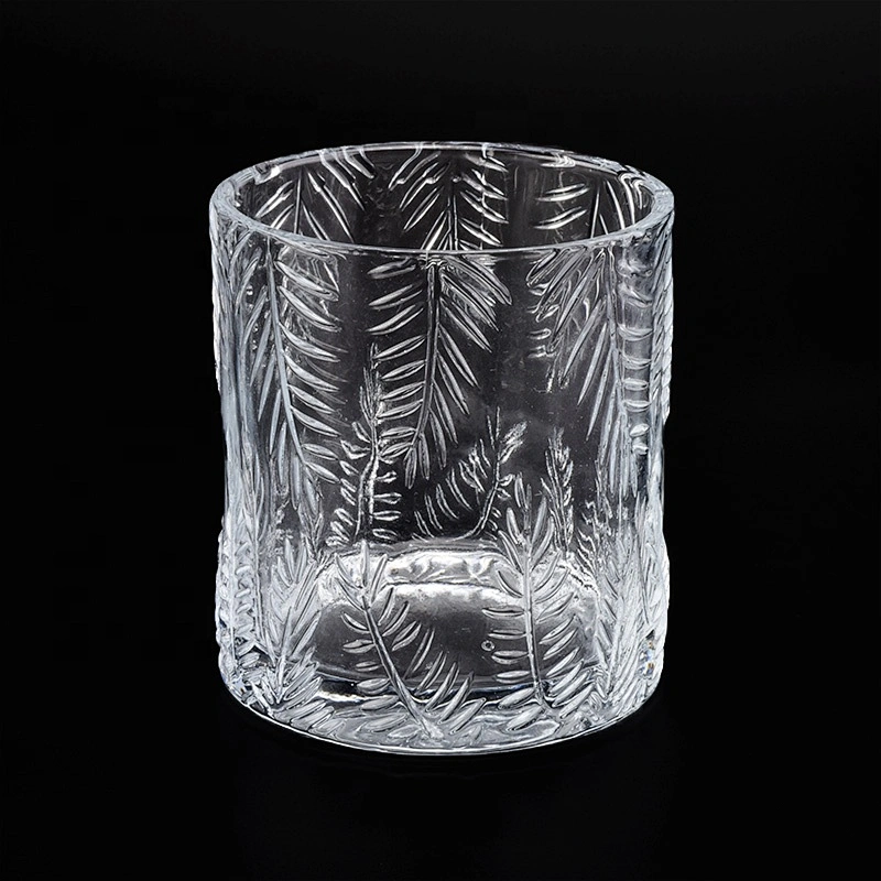 Transparent table glass candle cup tea light candle jar empty supply