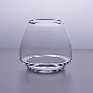 Wholesales Unique Clear Glass Candle Jars Home Decoration
