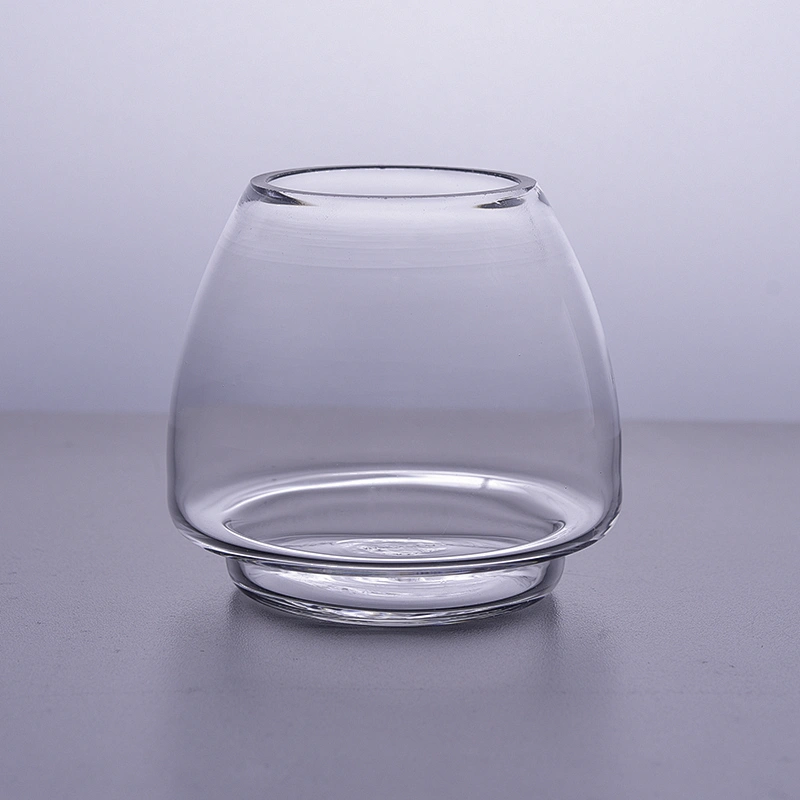 Wholesales Unique Clear Glass Candle Jars Home Decoration