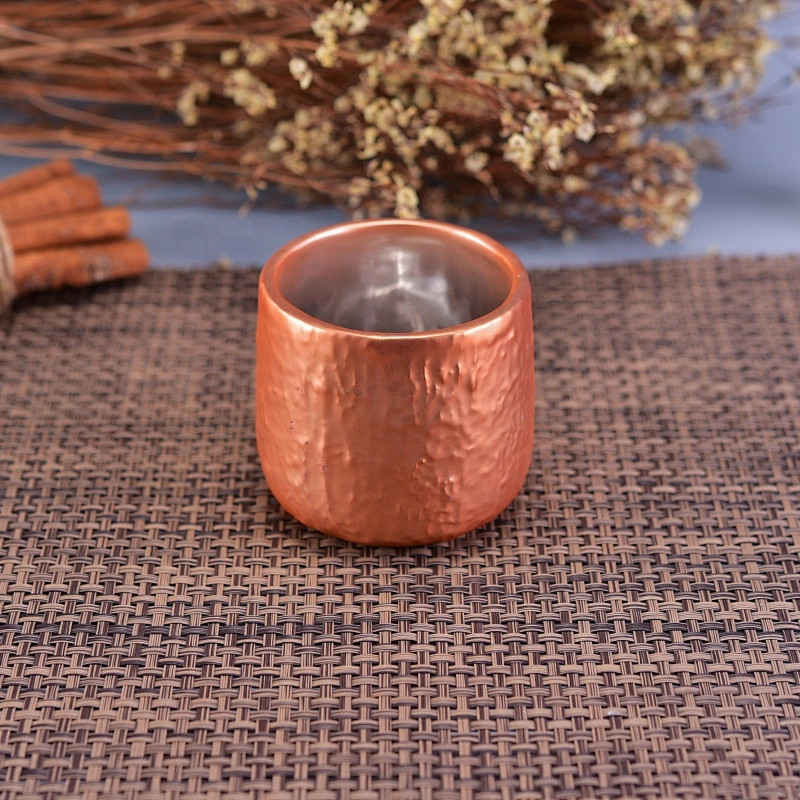 OEM ODM Luxury Supplier gold ceramic candle holders