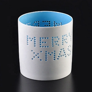 Hollow out Ceramic Candle Holder with Multi Patterns for Votive Candles Wholesales