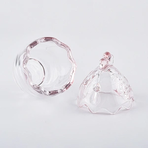 crystal glass candle holder centerpieces for weddings glass jar wholesales