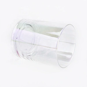 Clear candle vessel glass candle holder home decoration