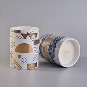 Sunny Glassware design ceramic candle holder for home fragrance
