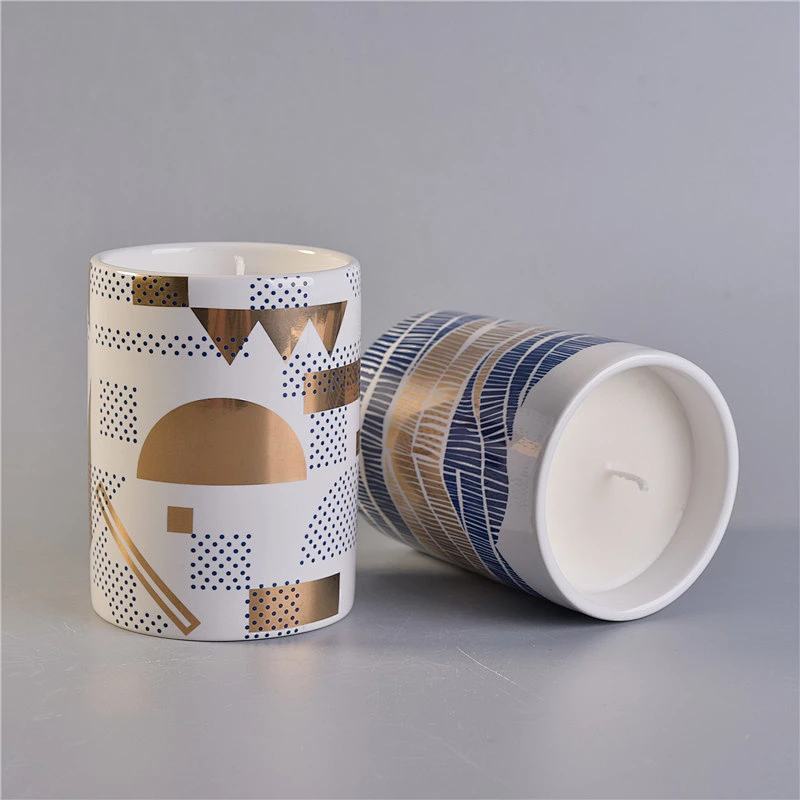 Sunny Glassware design ceramic candle holder for home fragrance