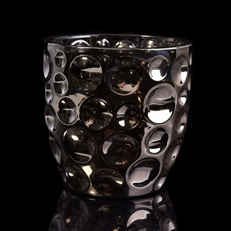 Luxury custom candle jar glass mercury candle cup wholesales