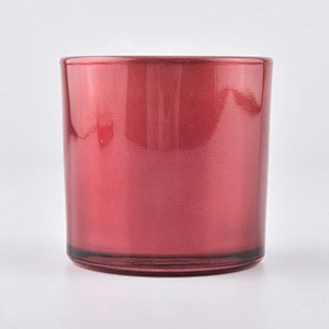 Sunny glassware luxury empty scented red Glass candle holders