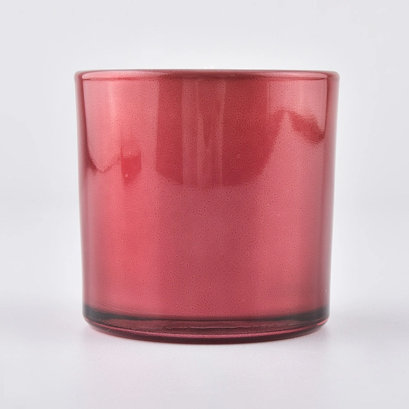 Sunny glassware luxury empty scented red Glass candle holders