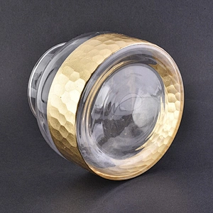 customized mouth blowing glass votive candle holder home decor in bulk