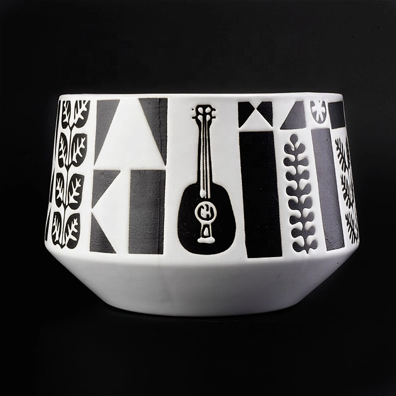 large ceramic candle containers for 3 wicks