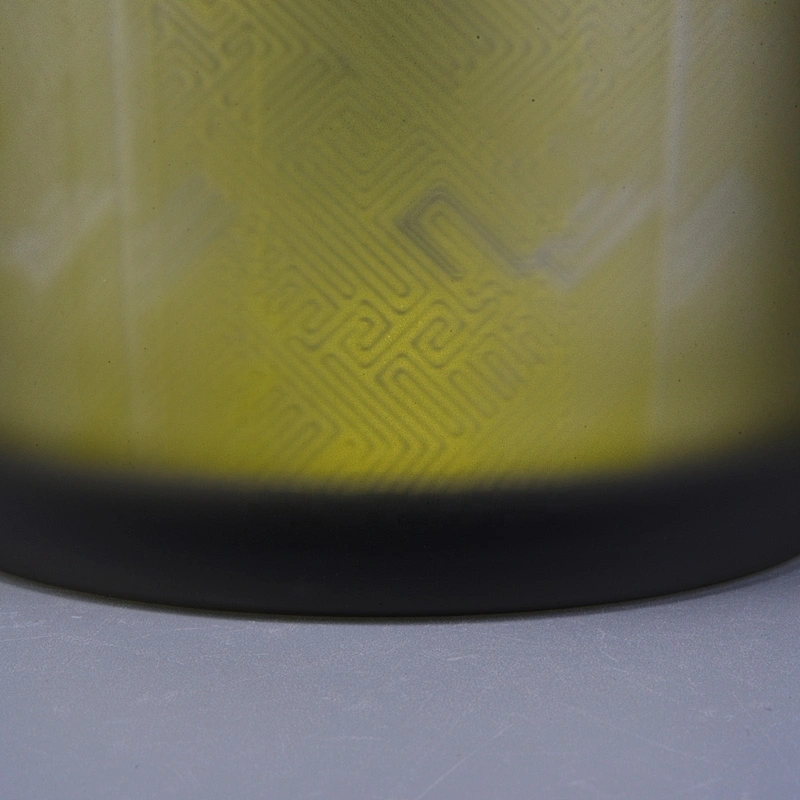 Sunny gold matte luxury votive Glass candle jars holder 10oz 20oz