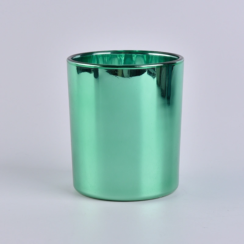 Luxury glass electroplated votive candle holder home decor in bulk