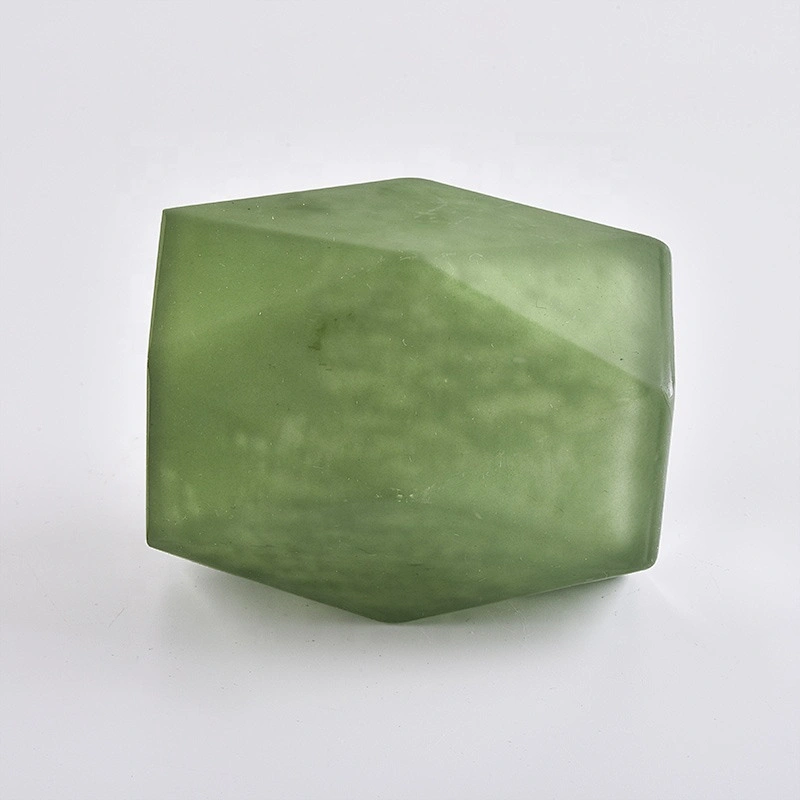 10oz hexagon Eco Friendly Glass Candle Jar Handmade