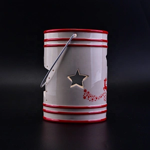 Wholesales Christmas ceramic candle holders festival decoration