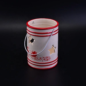 Wholesales Christmas ceramic candle holders festival decoration