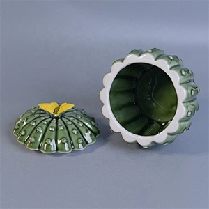 Personalized ceramic tealight candle holder with lid