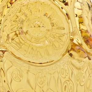Antique customized oval owl-shape candle vessel glass candle holder with lid wedding centerpieces