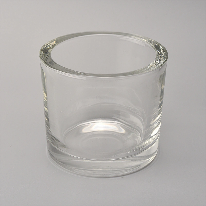 thick wall glass tealight holder, wedding candle holder