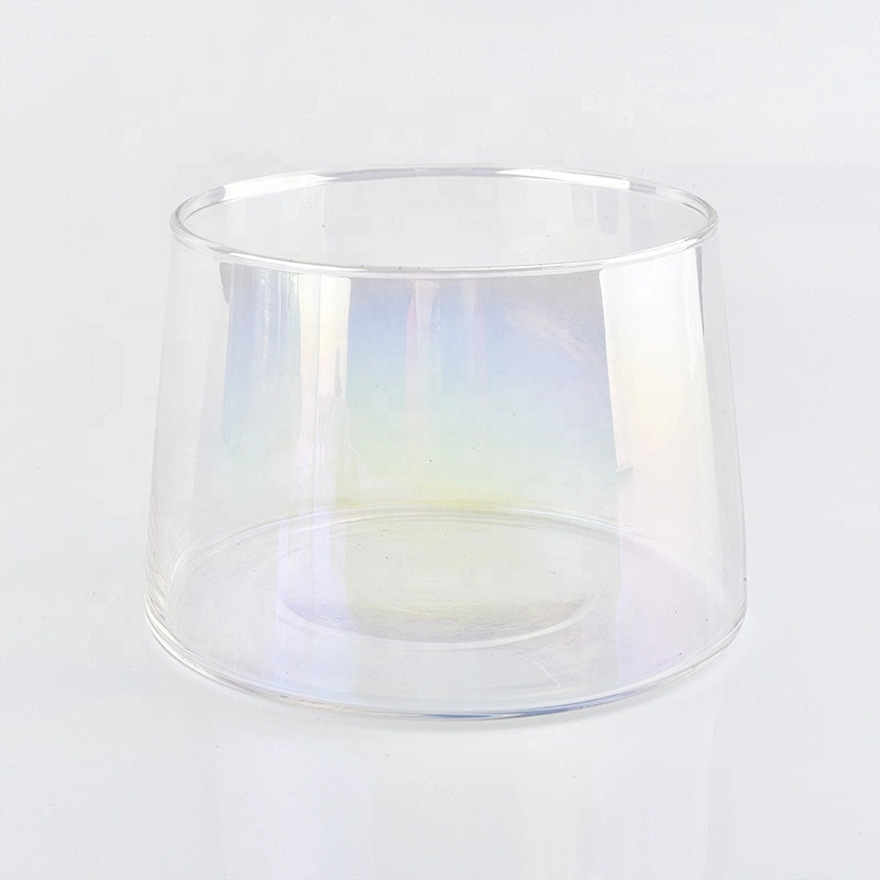 Clear customized candle vessel glass candle jar wedding centerpieces wholesales