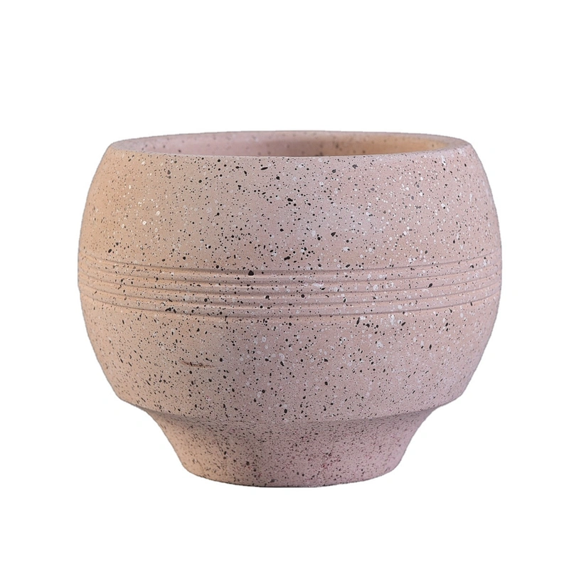 Wholesales custom round pink cement candle jar 8oz 10oz 12oz