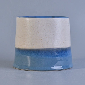 Iridescent handmade glazed ceramic candle jars tealight candle holders home decoration factory