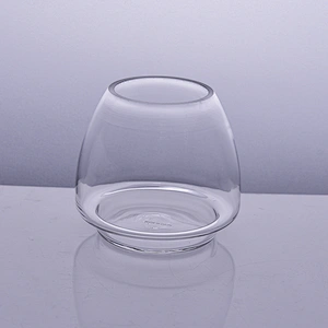 Wholesales Unique Clear Glass Candle Jars Home Decoration