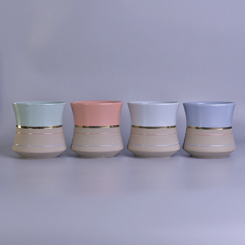 10oz Wholesales unique custom ceramic candle holders