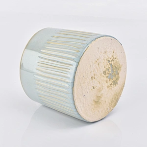 Home decoration ceramic candle holder favorable price candle jar in bulk