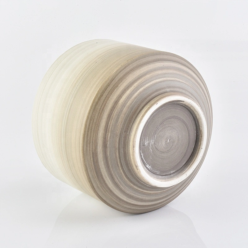 Scentted ceramic candle containers with various sizes