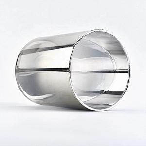 Unique glass candle holder, electroplated glass candle jars wedding centerpieces wholesale