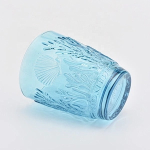 Clear custom made candle cup glass candle bottles home decoration