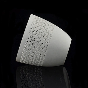 Pure White Hollow Out Ceramic Candle Holder Home Decoration Pieces