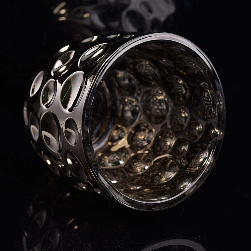 Luxury custom candle jar glass mercury candle cup wholesales