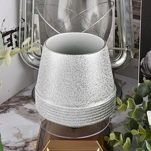 silver painting ceramic candle holders manufacturer