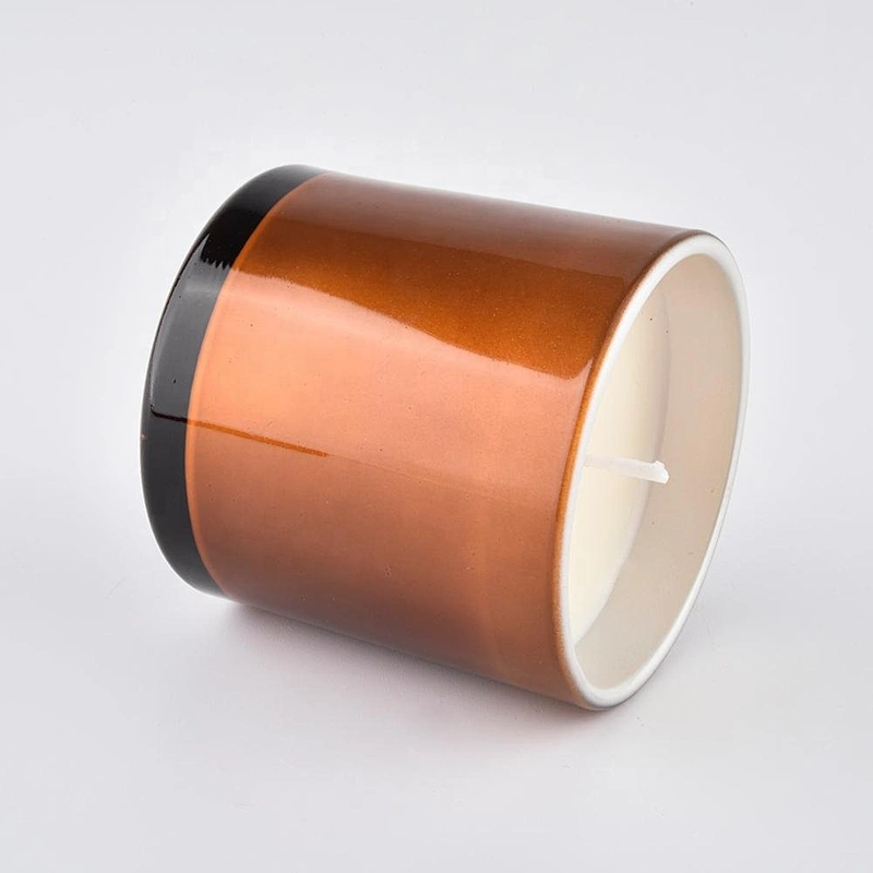 10 oz Metallic Jar with Scented Candle