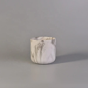 Antique ceramic candle container for home decor