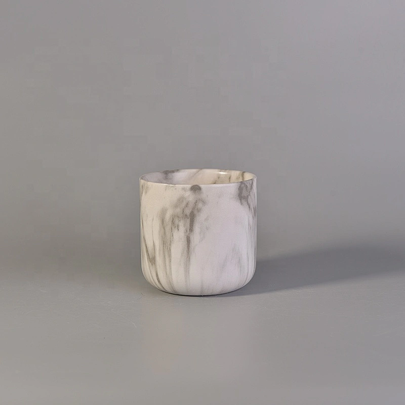 Antique ceramic candle container for home decor