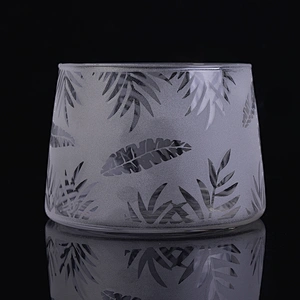 Modern matte candle tins glass table candle container wedding centerpieces wholesales