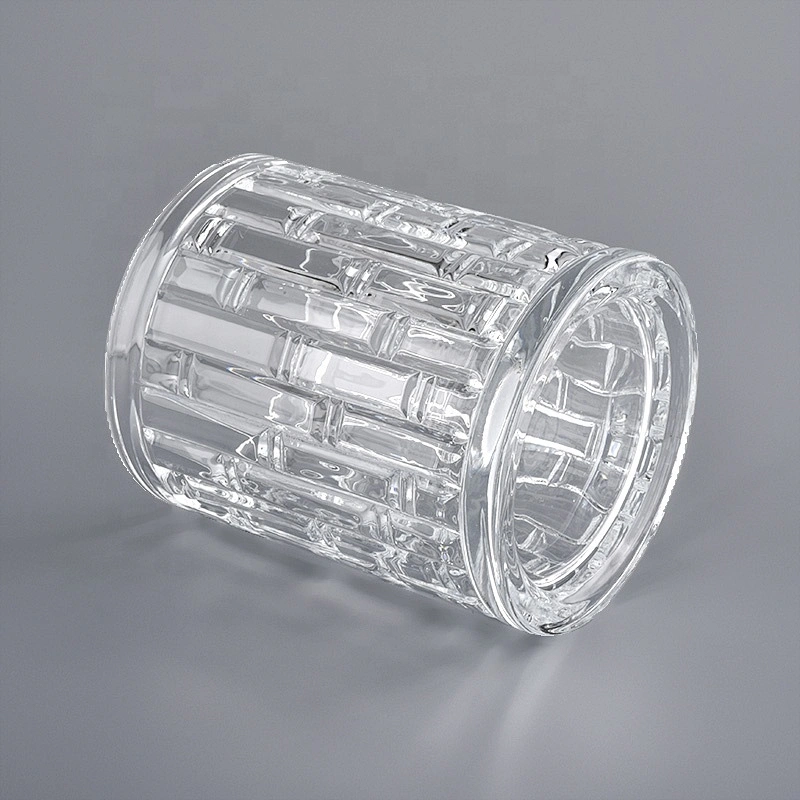 8oz 16oz Sunny crystal luxury custom empty Glass candle holders wholesales