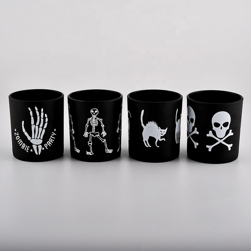 Sunny black frosted handmade candle glass holder suppliers