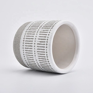 Restaurant ceramic candle containers rustic candle holder wholesales