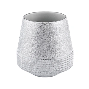 Sunny Luxury silver custom logo ceramic candle holder 8oz 10oz 12oz