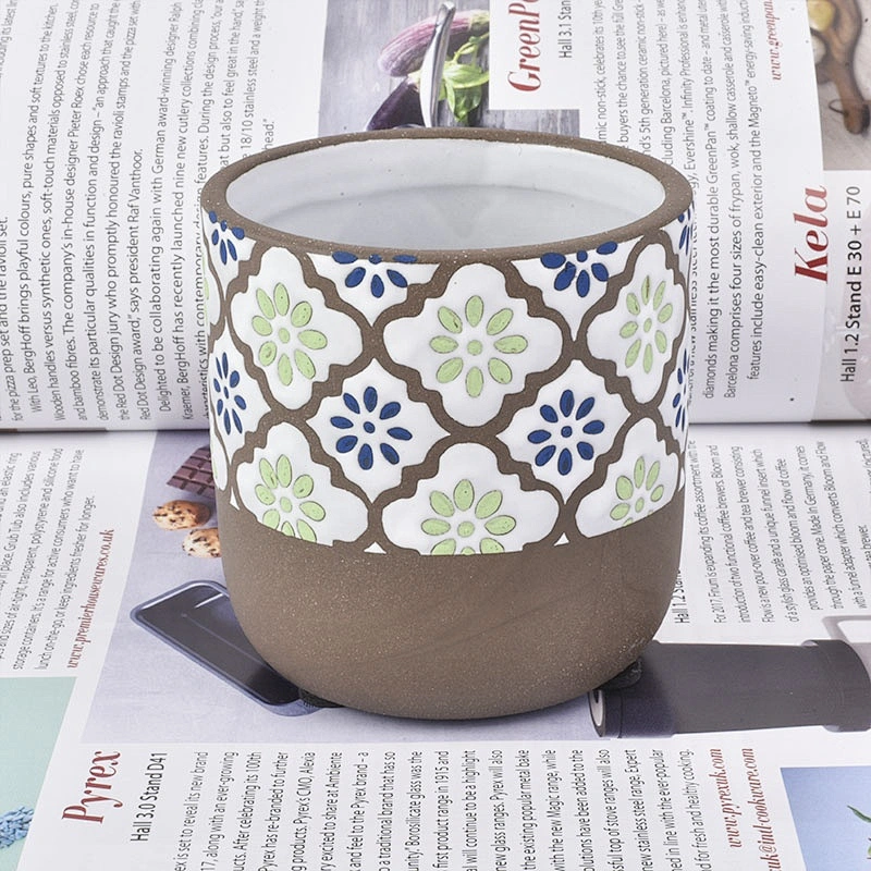 Matte ceramic candle vessel empty candle jars for luxury candle making