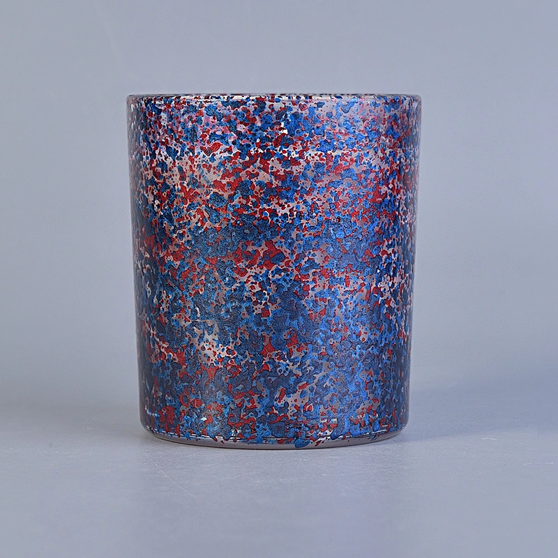 Sunny new design luxury spray cylinder tealight Glass candle holder