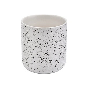 Sunny cylinder white decorative custom ceramic candle holders