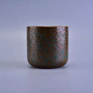 400ml Cylinder frosted ceramic votive candle jars wholesales