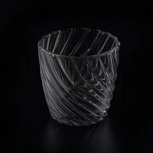 Clear soy wax Glass Candle holder home Decor