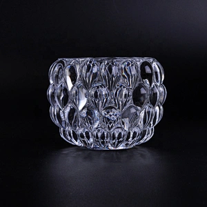 Home decoration tealight luxury crystal glass candle jars