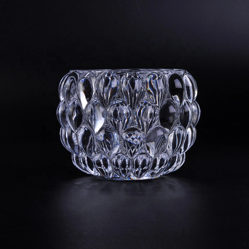 Home decoration tealight luxury crystal glass candle jars
